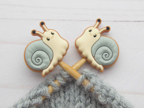 Fox & Pine Stitch Stoppers — Snail