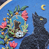 Black Cat Needle Minder (Jessica Long Embroidery)