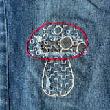 Sashiko Magic Mushroom Stick and Stitch Pattern (Socorro Society)