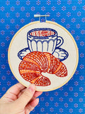 Croissant Embroidery Kit (Hook, Line & Tinker)