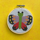 Spot Colors Butterfly by Mary Engelbreit Cross Stitch Kit