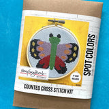 Spot Colors Butterfly by Mary Engelbreit Cross Stitch Kit