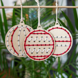Christmas Ornament Yarn Embroidery Kit (Still Magnolia)