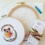 Hedgehog Embroidery Kit (Jessica Long Embroidery)