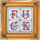 Fancy F*ck Cross Stitch Kit (Subversive Cross Stitch)