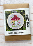 Mushrooms Cross Stitch Kit (Spot Colors)