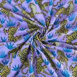 Tigers Indian Block Print Cotton