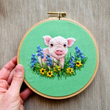 Posing Piglet Embroidery Kit (Jessica Long Embroidery)