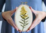 Goldenrod Wall Hanging Needle Felting Kit (Grey Fox Felting)