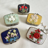 Embroidered Mini Notions Box With Mirror (Quince Fables)