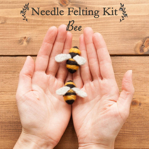 Bees Needle Felting Kit (Grey Fox Felting)