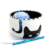 Kitty Ears Ceramic Yarn Bowl (Lenny Mud)
