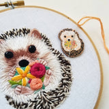 Hedgehog Needle Minder (Jessica Long Embroidery)