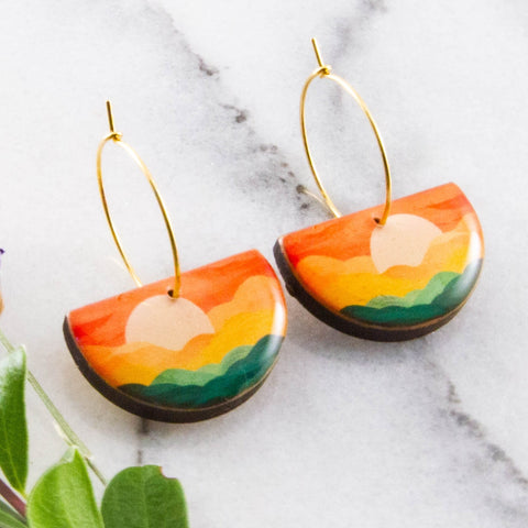 Autumn Sunset Earrings (No Man's Land)