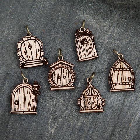 Fairy & Gnome Door Stitch Markers (Sunrise Grove)