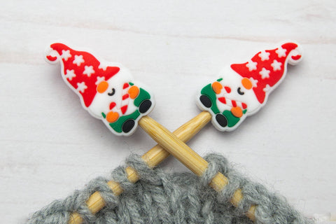 Fox & Pine Stitch Stoppers — Candy Cane Gnome