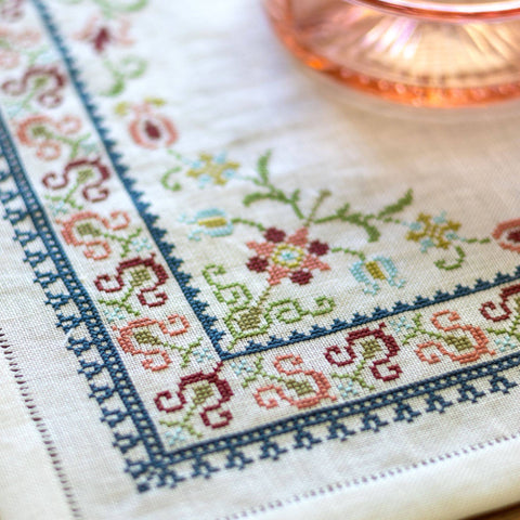 Santorini Floral Cross Stitch Kit (Avlea Folk Embroidery)