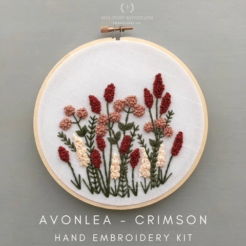 Avonlea Crimson Embroidery Kit