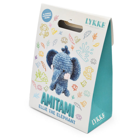 Ellie the Elephant Amitami Crochet Kit (Lykke)
