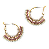 Beaded Skirt Hoop Earrings (Altiplano)