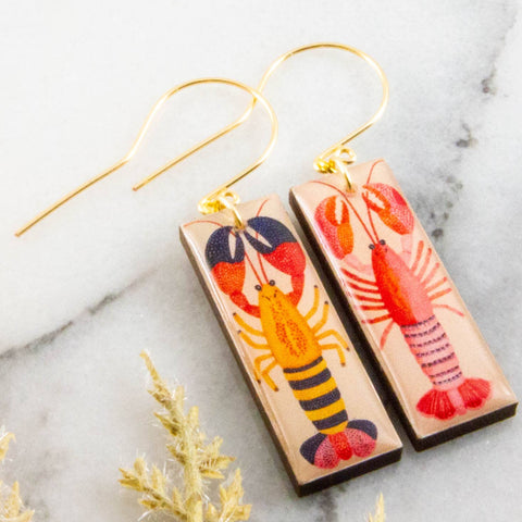 Retro Lobster Earrings (No Man's Land)