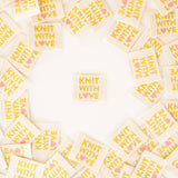 Knit with Love Woven Labels (Sarah Hearts)
