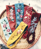 Embroidered Linen Headband (Quince Fables)
