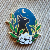 Black Cat Needle Minder (Jessica Long Embroidery)