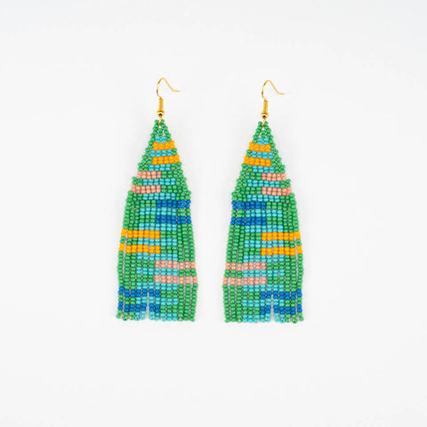 Altiplano Ladder Fringe Earrings — Kelly