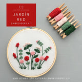 Jardín in Red Embroidery Kit (And Other Adventures Embroidery Co.)