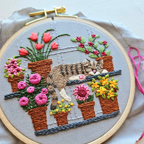 Jessica Long Embroidery Catnap Kit