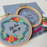 Rose Wreath Embroidery Kit (Jessica Long Embroidery)
