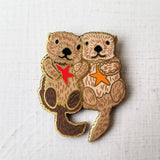 Sea Otters Needle Minder (Jessica Long Embroidery)