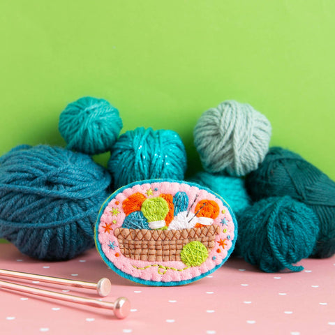 Knitting Basket Felt Craft Kit