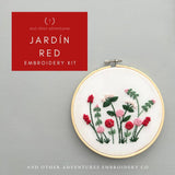 Jardín in Red Embroidery Kit (And Other Adventures Embroidery Co.)