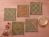 Sashiko Tsumugi Sampler Coasters
