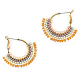 Beaded Skirt Hoop Earrings (Altiplano)