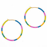 Beaded Hoop Earrings (Altiplano)
