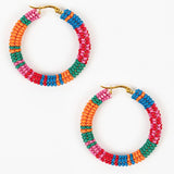 Patchwork Hoop Earrings (altiplano)