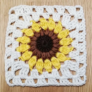 Granny Square One-Day Workshop: Basics and Sunflowers Sunday, 10am - Noon September 10