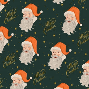 Holiday Classics Santa Evergreen Metallic