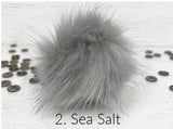 Faux Fur Pom-Pom Assorted Colors Sew on Snap
