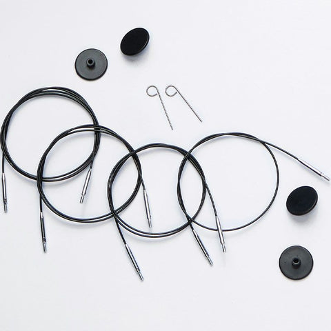KnitPro Swivel Stainless Steel Cables for Interchangeable Tips