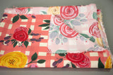 Flower Picnic Porcelain Rose Rayon Challis