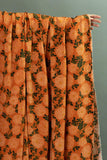 Everything's Coming Up Roses in Orange Ochre Rayon Challis