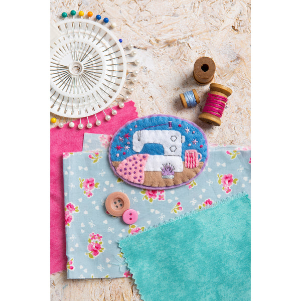 Sewing Machine Brooch Felting Kit Evanston Stitchworks