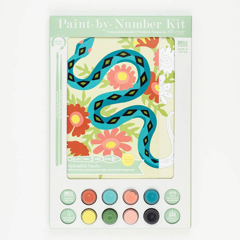 Kids Splendid Snake Paint By Numbers Kit – Evanston Stitchworks