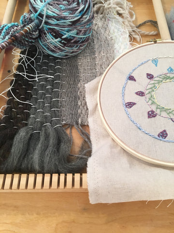Week 7: Weaving and Embroidery Ages 8 - 13 12:30 - 3pm August 7 - 11