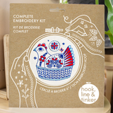 Christmas French Hen Embroidery Kit