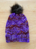 Faux Fur Pompom 4" - 5" in Assorted Colors Sew on Snap